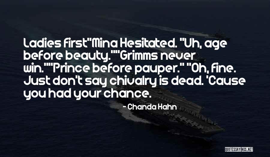 Ladies First Quotes By Chanda Hahn Ladies First Quotes By Chanda Hahn