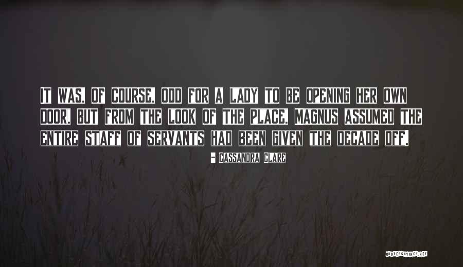Lady Door Quotes By Cassandra Clare Lady Door Quotes By Cassandra Clare