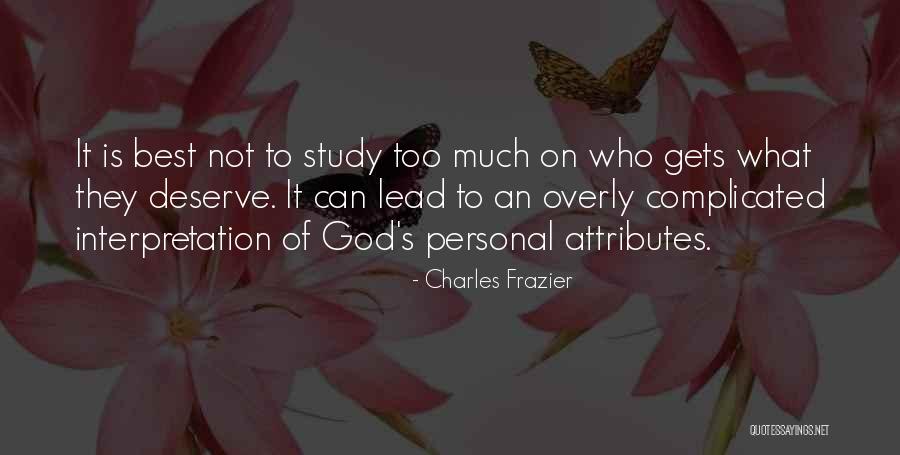 Lagerfelds Daughter Quotes By Charles Frazier Lagerfelds Daughter Quotes By Charles Frazier