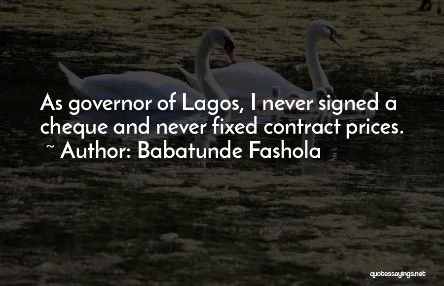 Lagos Quotes By Babatunde Fashola