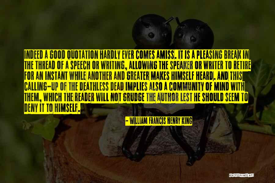 Laible Obit Quotes By William Francis Henry King Laible Obit Quotes By William Francis Henry King