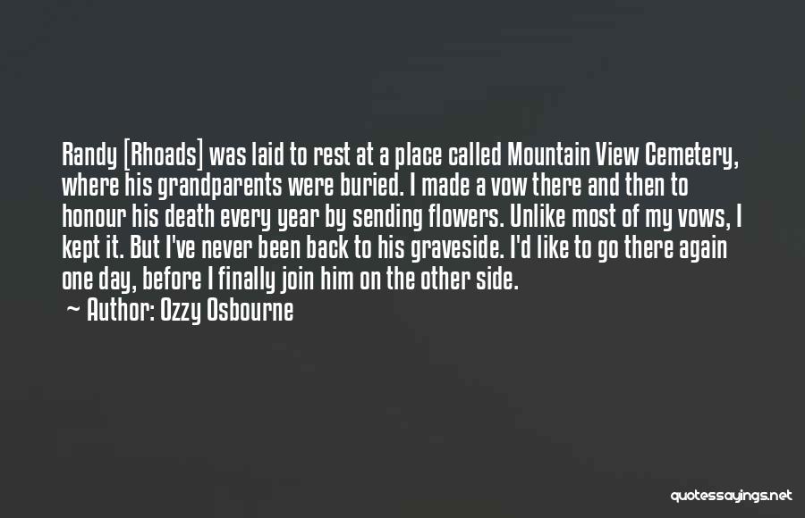 Laid To Rest Death Quotes By Ozzy Osbourne