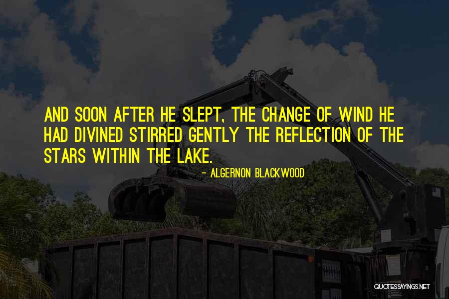 Lake Reflection Quotes By Algernon Blackwood