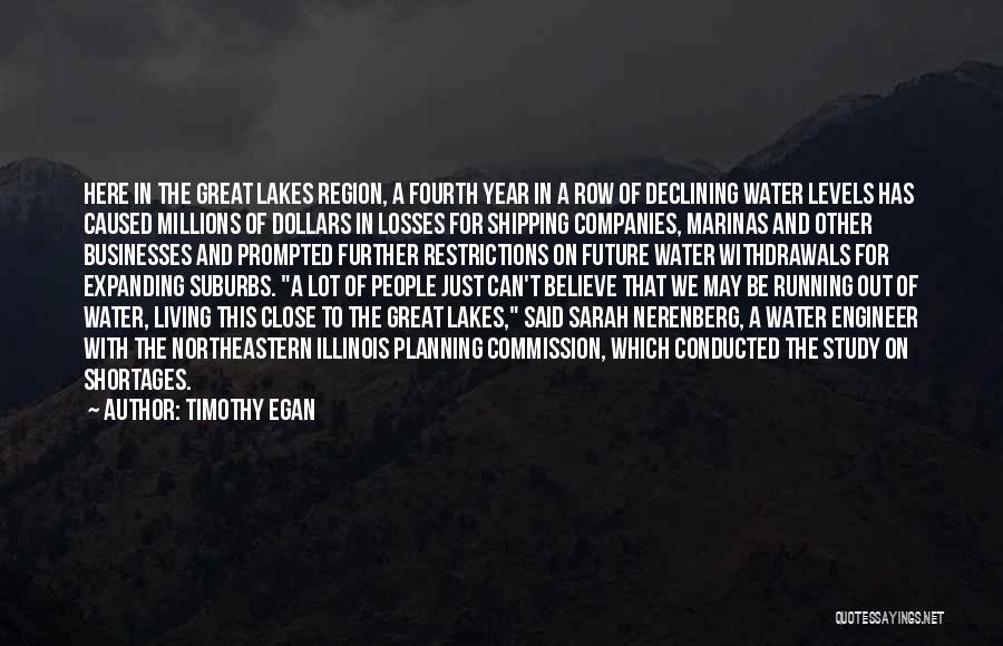 Lakes And Water Quotes By Timothy Egan