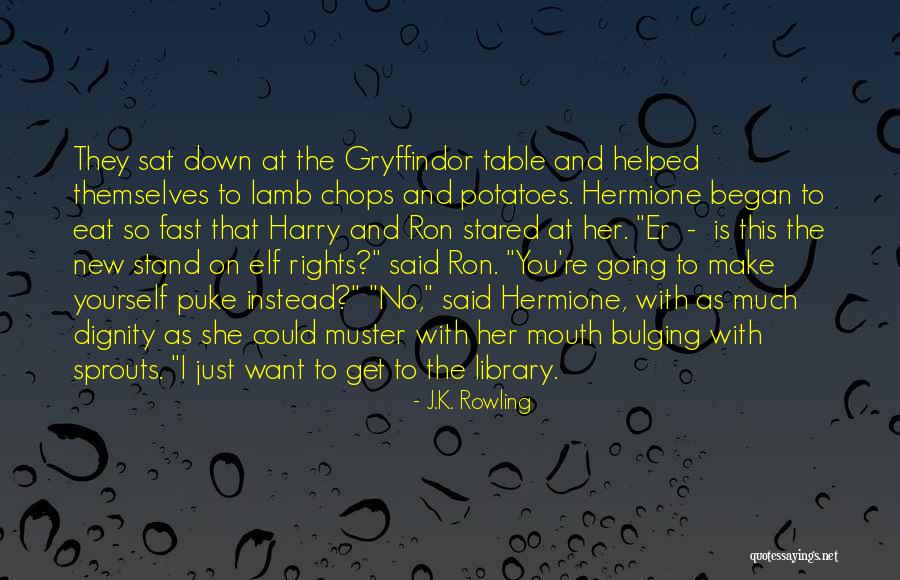 Lamb Chops Quotes By J.K. Rowling