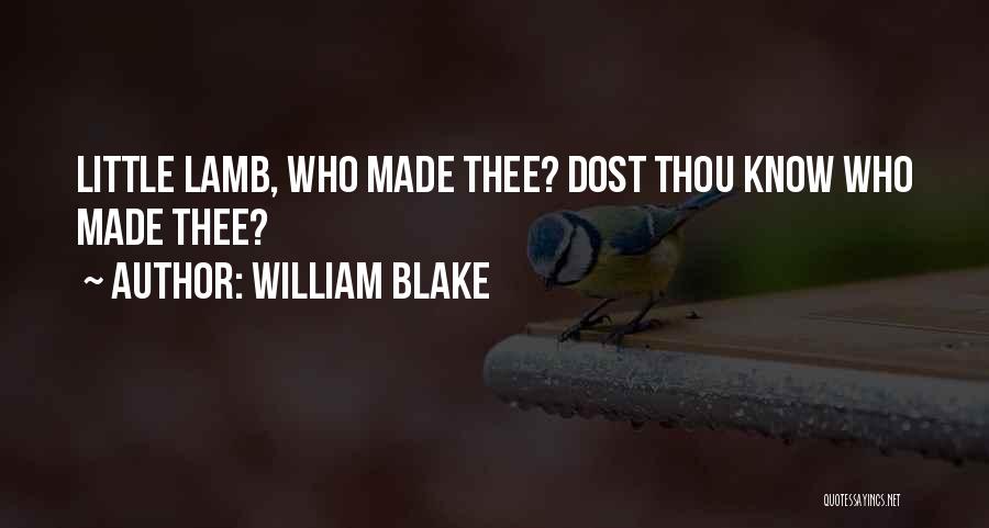 Lambs Quotes By William Blake