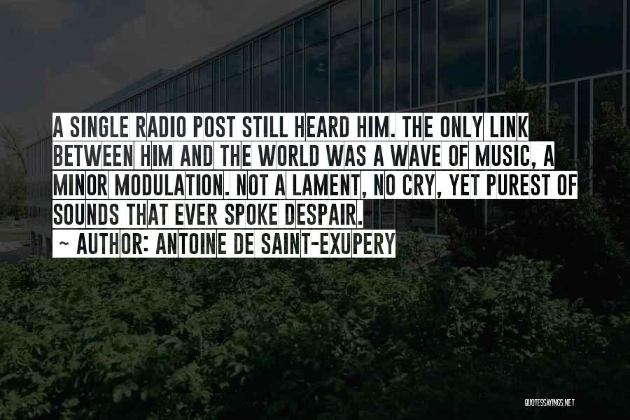 Lament Quotes By Antoine De Saint-Exupery