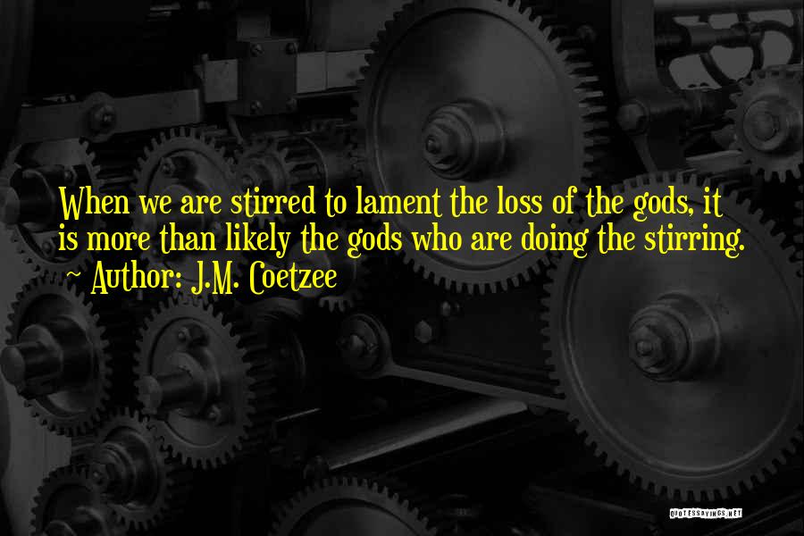 Lament Quotes By J.M. Coetzee