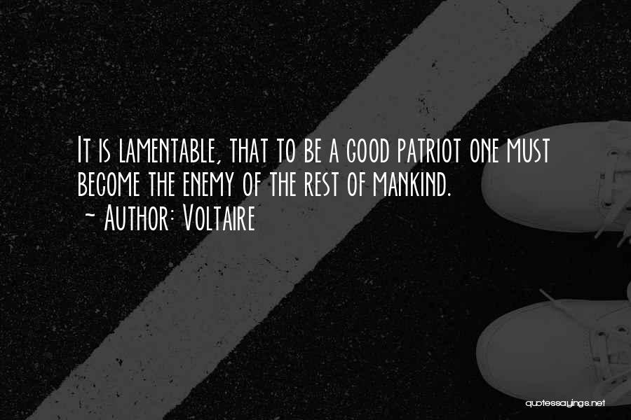 Lamentable Quotes By Voltaire