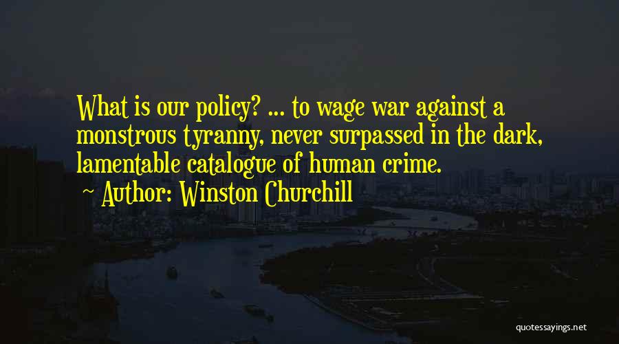 Lamentable Quotes By Winston Churchill