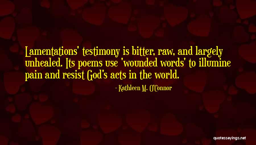 Lamentations Quotes By Kathleen M. O'Connor Lamentations Quotes By Kathleen M. O'Connor