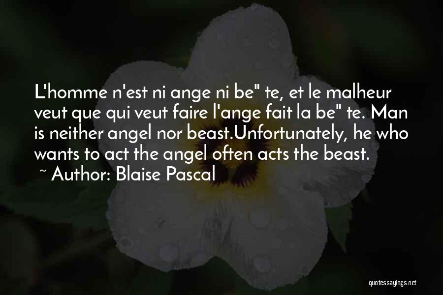 L'amour Est Quotes By Blaise Pascal