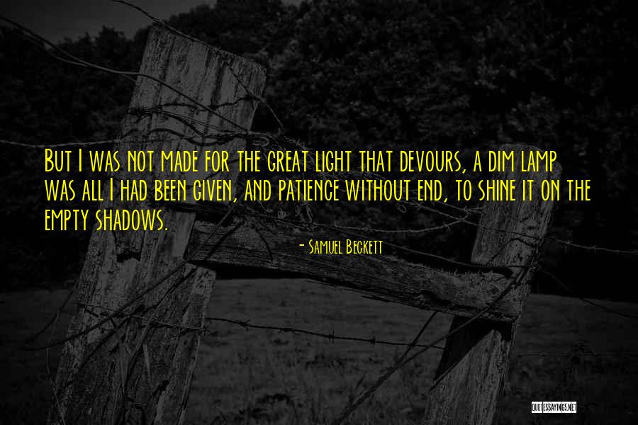 Lamp Light Quotes By Samuel Beckett Lamp Light Quotes By Samuel Beckett