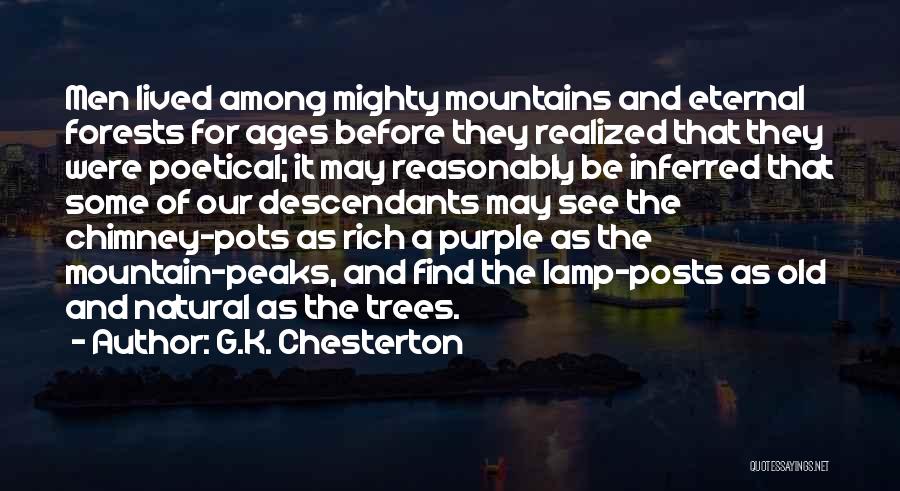 Lamp Posts Quotes By G.K. Chesterton