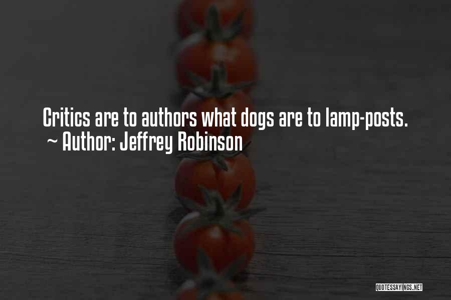 Lamp Posts Quotes By Jeffrey Robinson