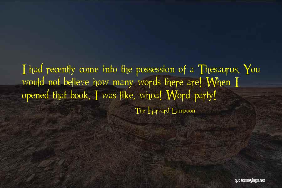 Lampoon Quotes By The Harvard Lampoon Lampoon Quotes By The Harvard Lampoon