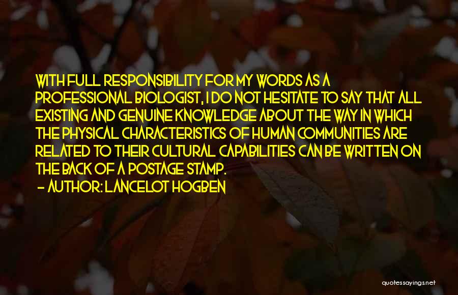 Lancelot Hogben Quotes 707095