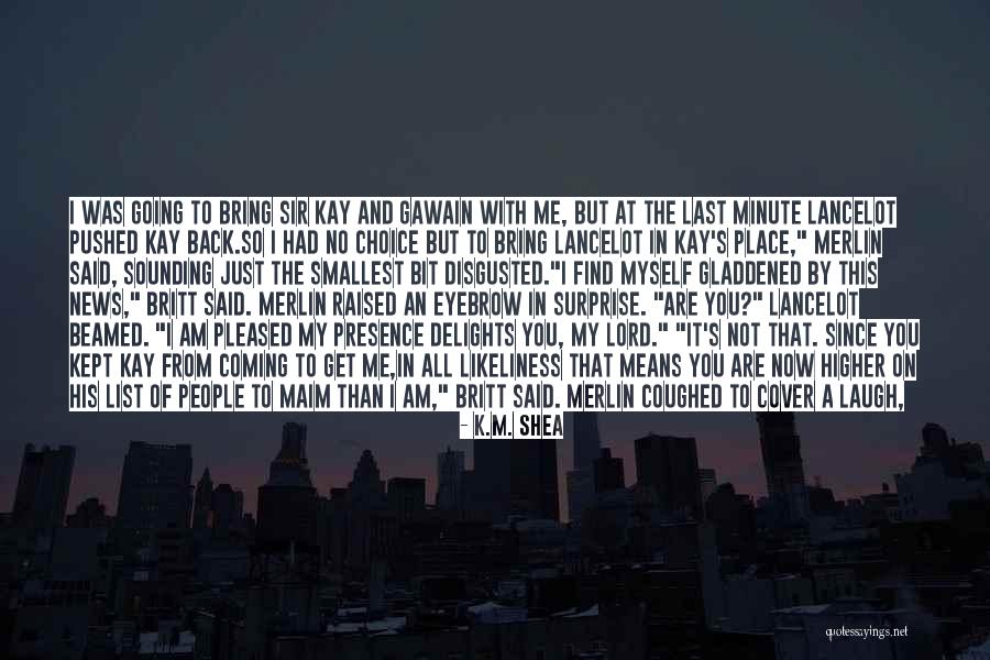 Lancelot Quotes By K.M. Shea Lancelot Quotes By K.M. Shea