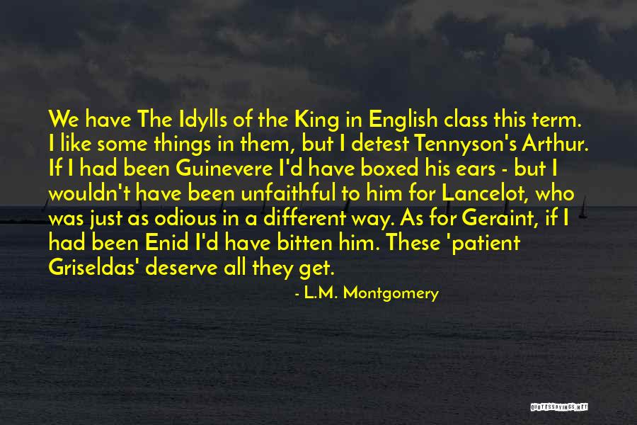 Lancelot Quotes By L.M. Montgomery Lancelot Quotes By L.M. Montgomery