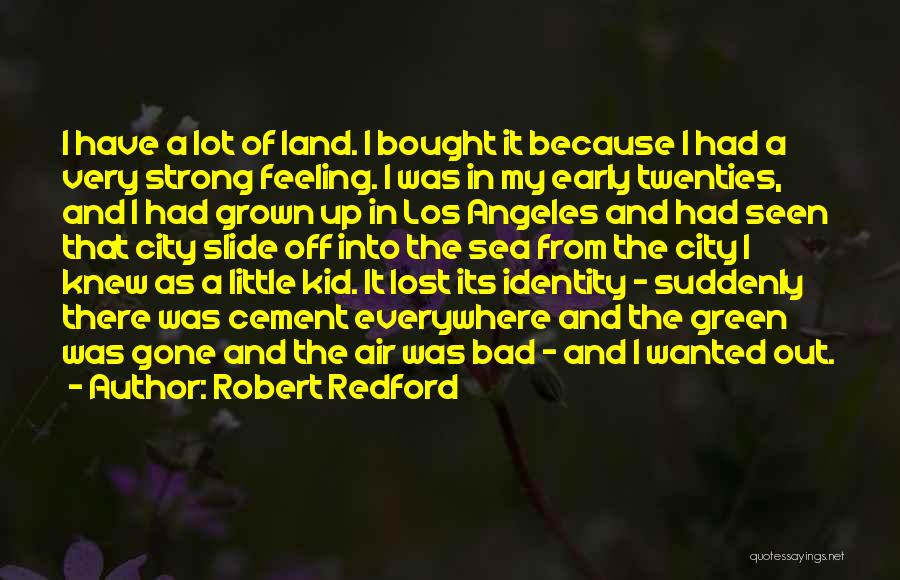 Land Air Quotes By Robert Redford
