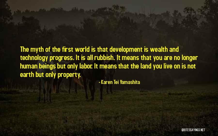 Land Development Quotes By Karen Tei Yamashita Land Development Quotes By Karen Tei Yamashita