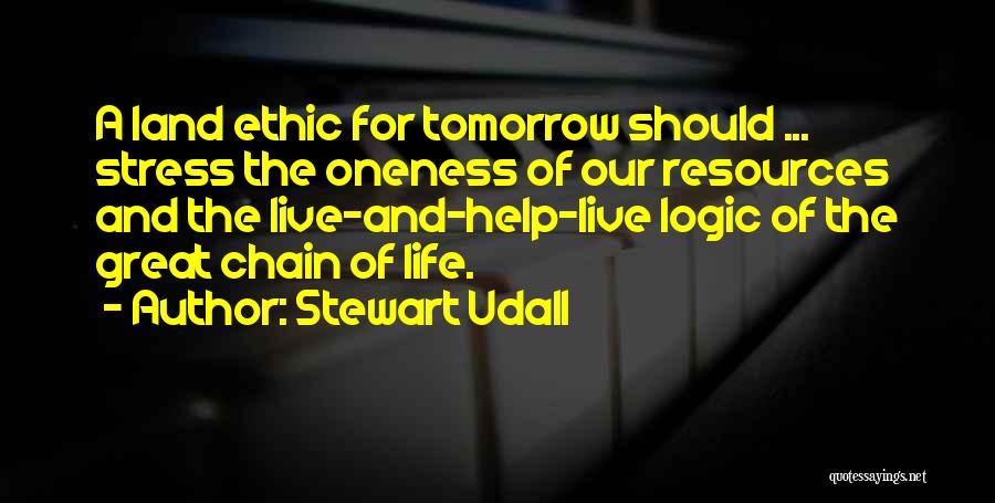Land Ethic Quotes By Stewart Udall