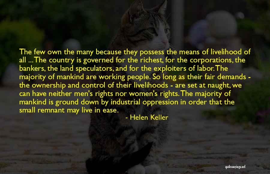 Land Ownership Quotes By Helen Keller