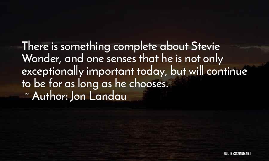 Landau Quotes By Jon Landau