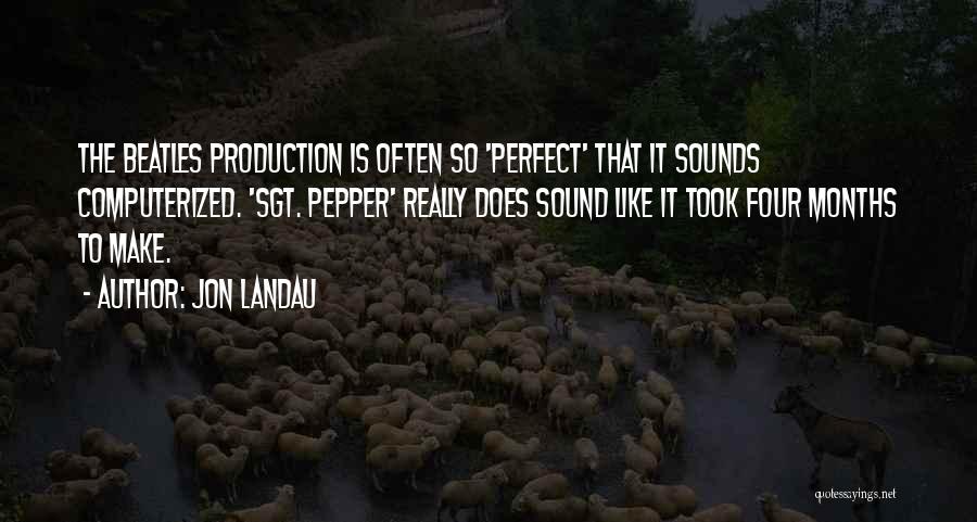 Landau Quotes By Jon Landau