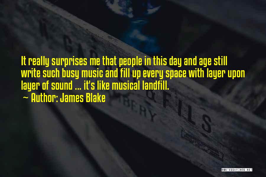Landfill Quotes By James Blake
