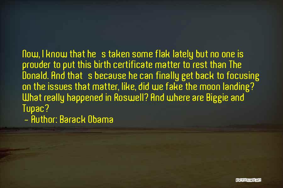 Landing On The Moon Quotes By Barack Obama