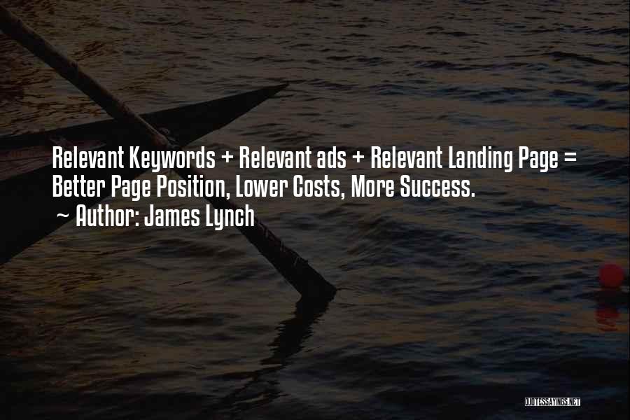 Landing Page Quotes By James Lynch