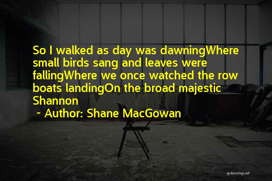 Landing Quotes By Shane MacGowan