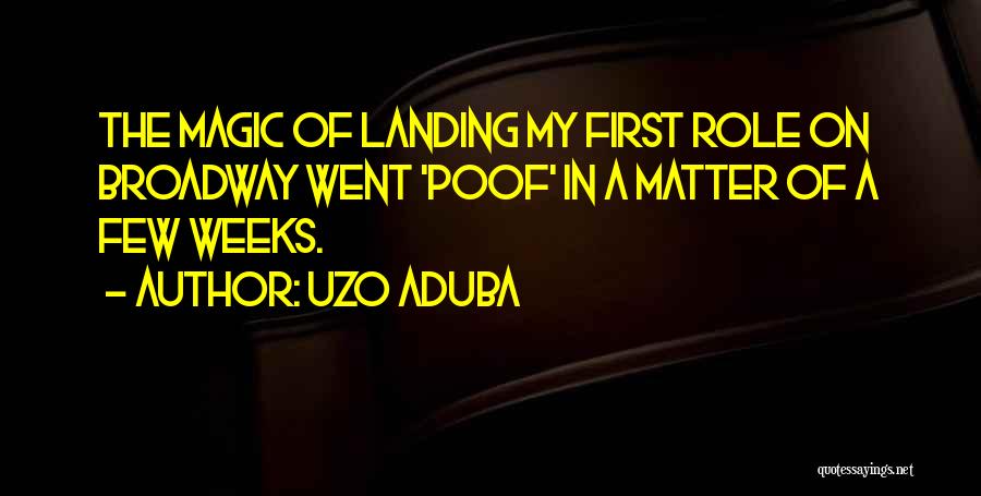 Landing Quotes By Uzo Aduba