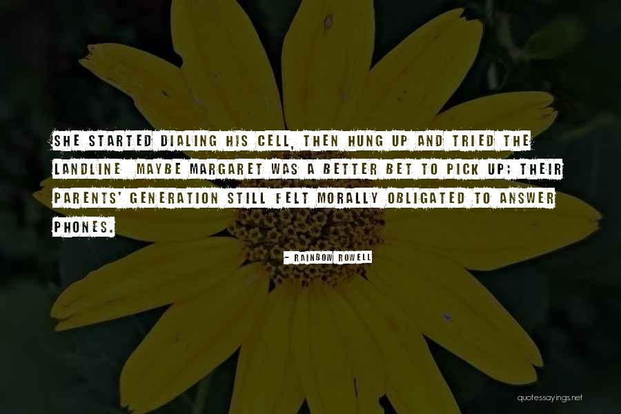 Landline Quotes By Rainbow Rowell