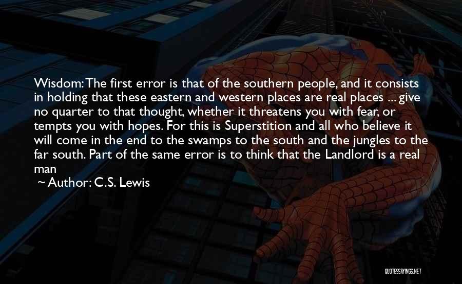 Landlord Quotes By C.S. Lewis