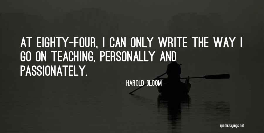 Landriani Quotes By Harold Bloom Landriani Quotes By Harold Bloom