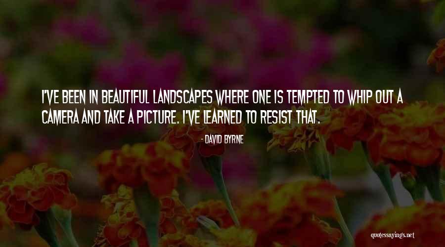 Landscapes Quotes By David Byrne