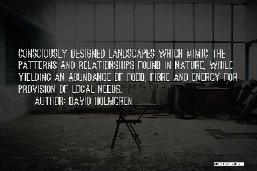 Landscapes Quotes By David Holmgren