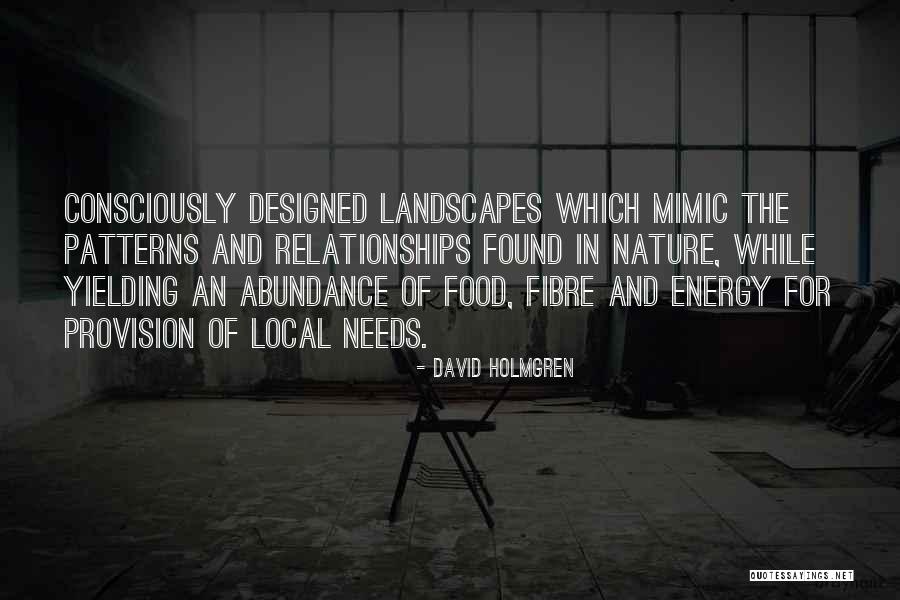 Landscapes Quotes By David Holmgren