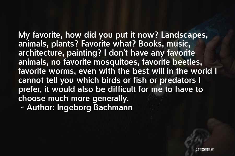 Landscapes Quotes By Ingeborg Bachmann