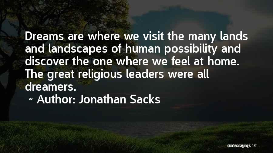 Landscapes Quotes By Jonathan Sacks