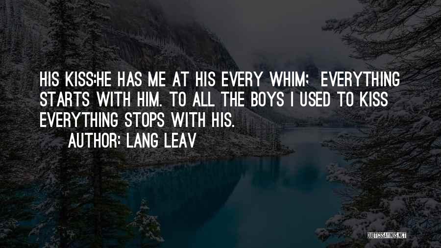 Lang Leav Love Quotes By Lang Leav