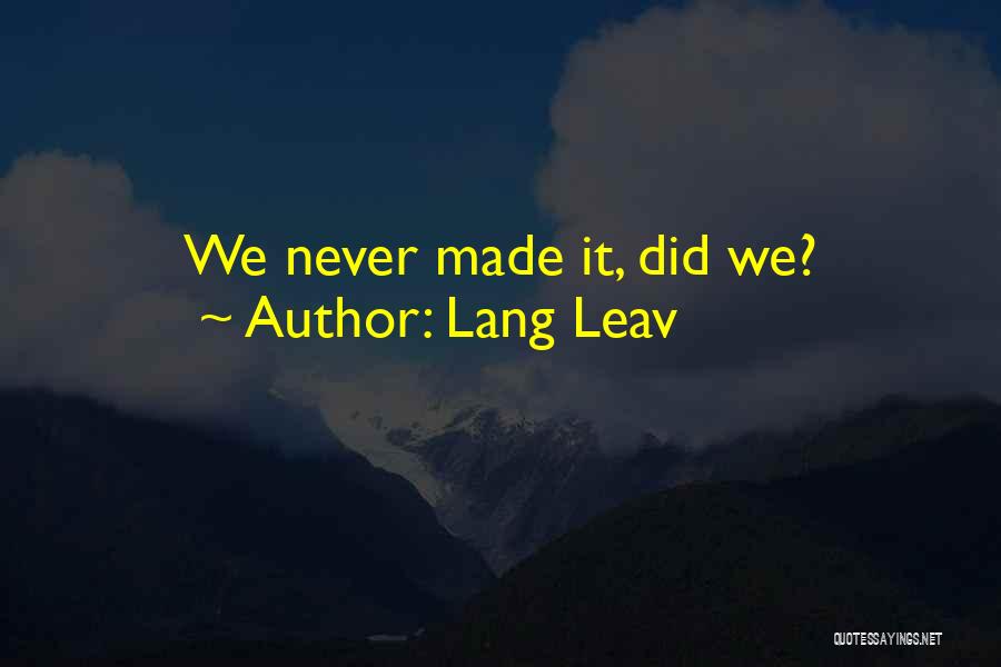 Lang Leav Quotes 508154