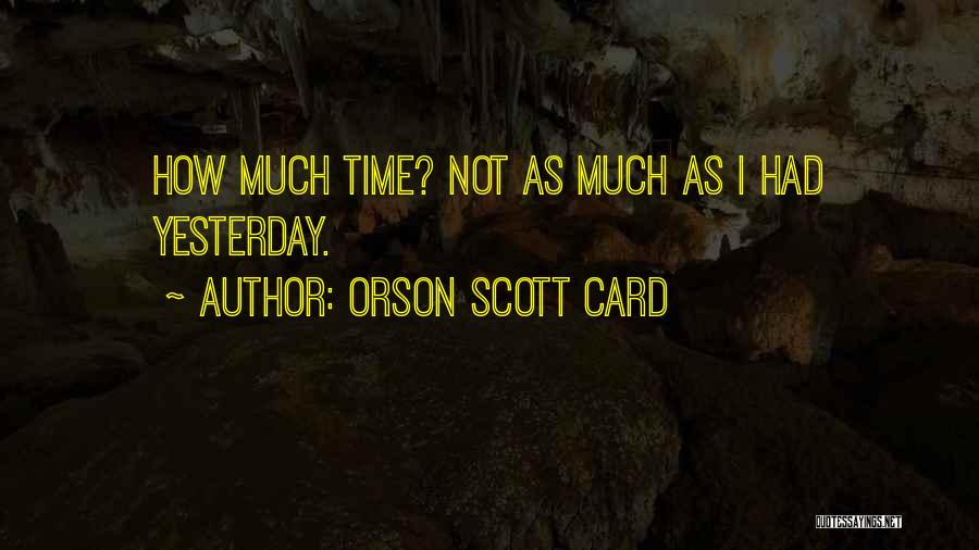 Langewiesche Stick Quotes By Orson Scott Card