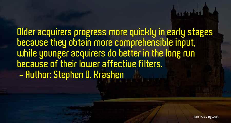 Language Acquisition Quotes By Stephen D. Krashen