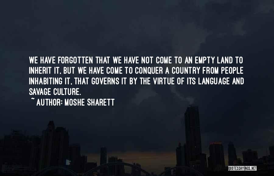Language And Culture Quotes By Moshe Sharett