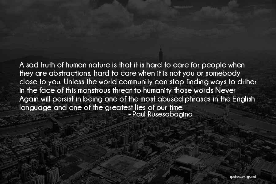 Language And Humanity Quotes By Paul Rusesabagina