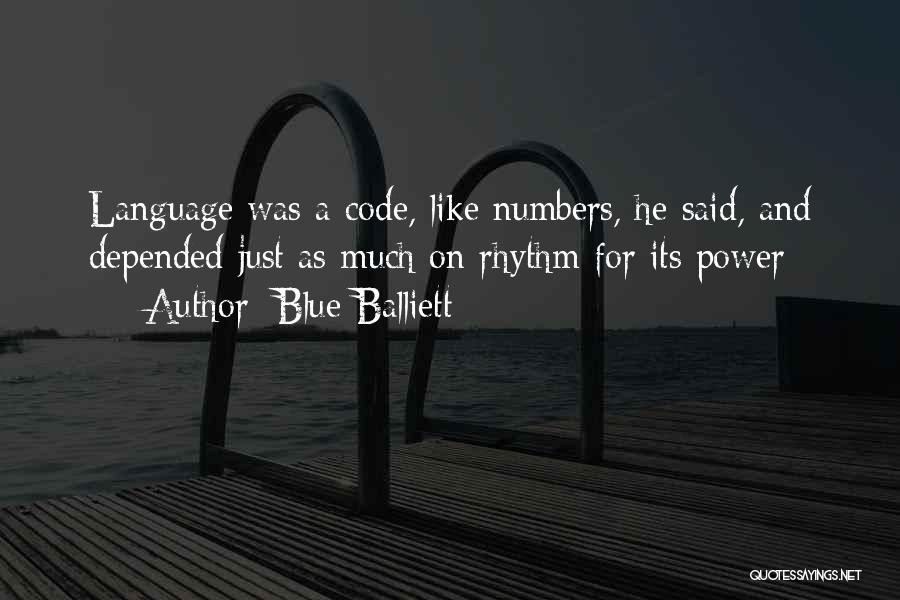Language And Power Quotes By Blue Balliett