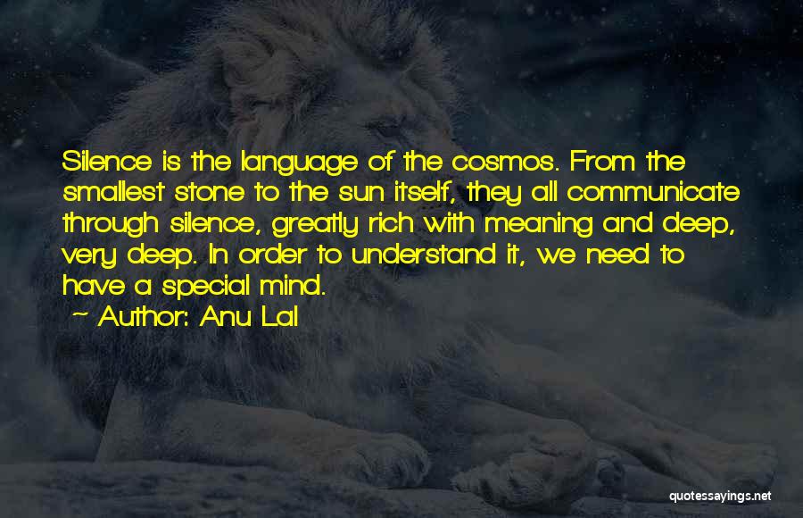 Language And Silence Quotes By Anu Lal